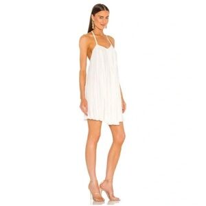LBLC the Label‎ Norma White Pleated Mini Dress, size Medium